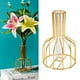 thumbnail image 5 of Florero De Metal, Jarrón De Tubo De Ensayo Práctico Decorativo De Vidrio De Hierro, Diseño Separado, Estilo Hueco, Moderno Y Elegante Para Dormitorio, 5 of 7
