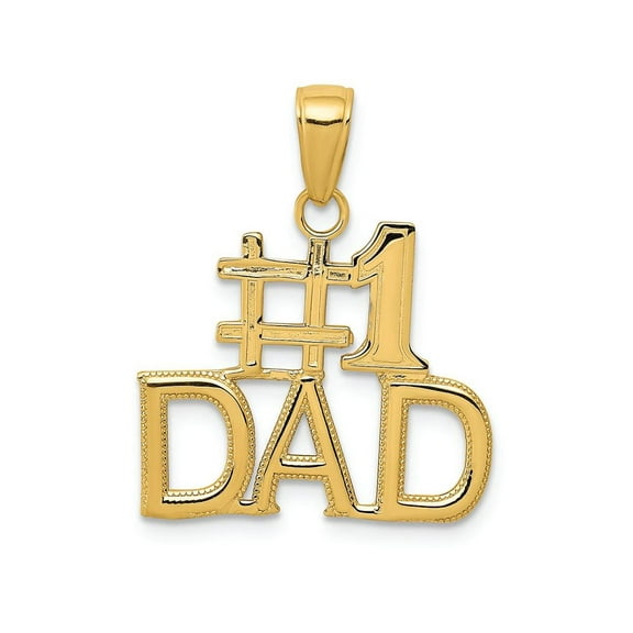 FJC Finejewelers 14k Yellow Gold #1 Dad Charm