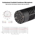 thumbnail image 2 of Moobody CM-63 Microphone à Condensateur Professionnel Résistant XLR Cardioïde 48V Alimentation Fantôme pour Enregistrement Studio Diffusion Performance Scène Instrument Lecture Enregistrement, 2 of 7