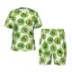 thumbnail image 1 of Fotbe Green Kiwi Pijama Estampada de 2 Piezas para Niños – Ropa de Dormir de Manga Corta Cómoda para Niños y Niñas, Camiseta y Shorts de Algodón-X-Large, 1 of 6