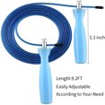 thumbnail image 3 of Bangcool Speed Jump Rope Adjustable Skipping Rope Training Jump Rope for Adults Kids, 3 of 7