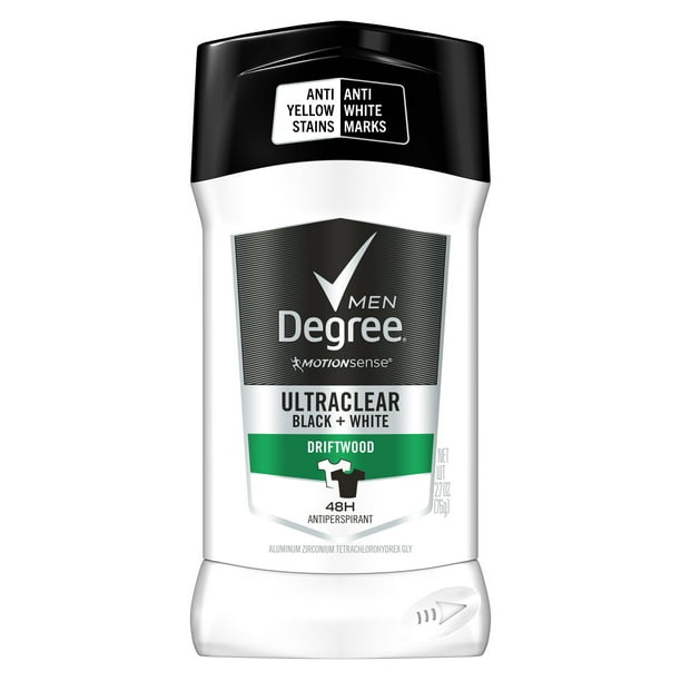 Degree Men Advanced Protection Black+White Driftwood UltraClear