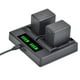 thumbnail image 1 of Batería Batmax VW-VBT380 VW-VBT190 Negro con Cargador USB Dual para Panasonic HC-V210 HC-V250 HC-V38, 1 of 8