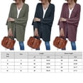 thumbnail image 2 of Women Long Sleeve Sweaters Coat Knit Solid Color Cardigan Sweater Coat Long Baggy Outwear, 2 of 6
