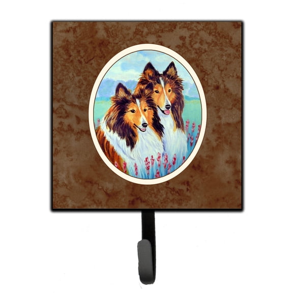 Carolines Treasures 7086SH4 Sable Shelties Double Trouble Leash or Key Holder 7Hx4.25W multicolor