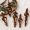 Brown-6, variant on Red Mercury Glass Finial Ornaments, 6-Piece Set for Holiday Decor
