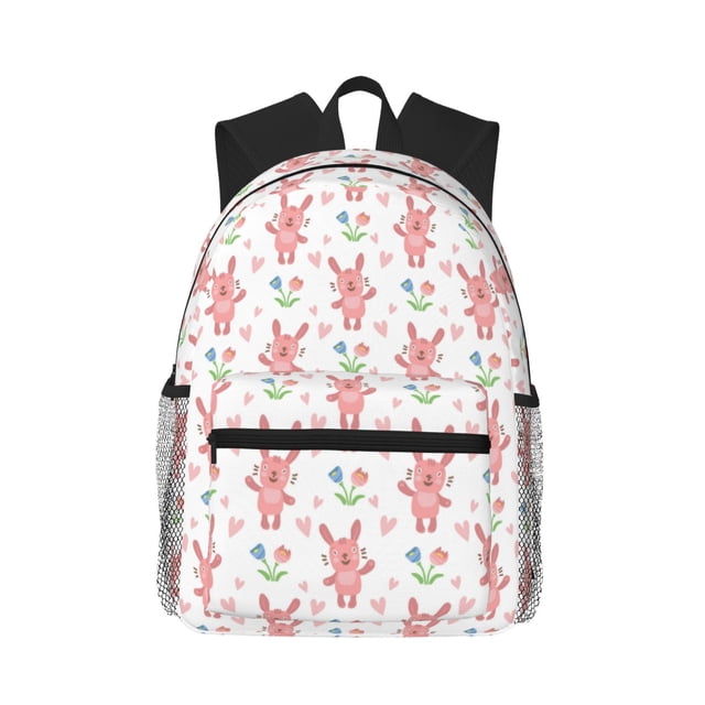 Easygdp Hello Rabbit Mochila Casual para Portátil, Mochila para Escuela, Viajes, Negocios
