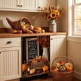 thumbnail image 5 of Fall Dishwasher Magnet Cover 23.03x25.59 In Happy Fall Yall Dishwasher Cover for Washers Fridge Panel,Thanksgiving Magnetic Covers for Kitchen,Fall Leaves Kitchen Decor(Black), 5 of 6