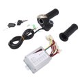 thumbnail image 3 of Controlador cepillado Controlador de velocidad del motor de bicicleta de 24 V 500 W con indicador de potencia redondo de agarre giratorio del acelerador bloqueable de 24 V para bicicletas eléctricas, 3 of 10