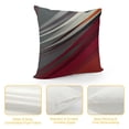 thumbnail image 4 of Nawypu  Throw Pillow Covers Modern Abstract Wine Red Stripes Gray Black White Acrylic Bold Grey Decorative Pillow Cases Home Decor Square Pillowcases, 4 of 5