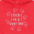 thumbnail image 3 of Instant Message - Chicks Are All Over Me - Men's Pullover Hooded Fleece Sweatshirt, 3 of 6
