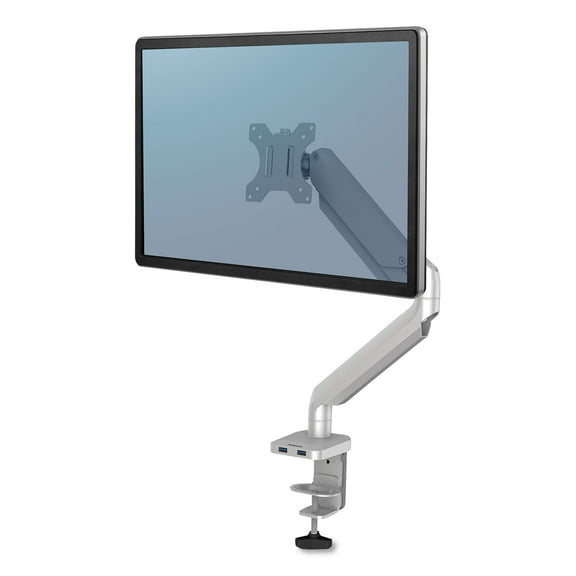 Fellowes Platinum Series Adjustable Single Monitor Arm Up to 32" Silver (8056401)