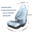 thumbnail image 3 of Wukai Winter Reindeer In Snowy Mountains Full Set Car Seat Covers with Soft Padding Universal Auto Front Seats Protector and Cushion Mat, 3 of 5