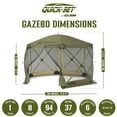 thumbnail image 4 of CLAM Quick-Set Escape 11.5 x 11.5' Portable Canopy Shelter w/ 6 Wind Panels, 4 of 12