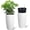 White-2, variant on 16" Tall Self-Watering Planters Set of 2, Large Plant Pots with Water Level Gauge & Drainage Holes, Modern Decorative Pots for Indoor Outdoor Patio Porch Living Room Garden - White