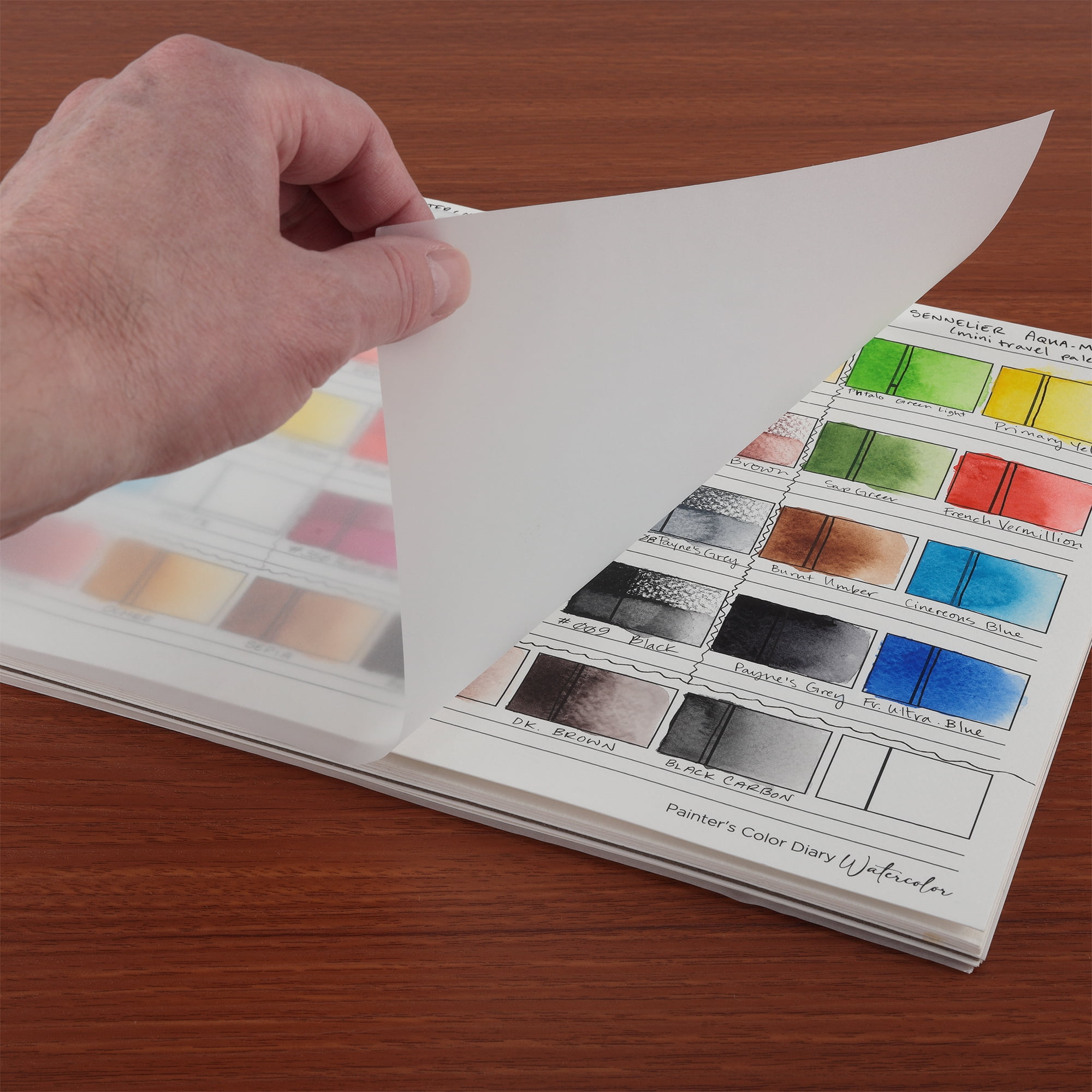 HG Art Concepts Painters Color Diary - 9x12" 140lb Spiral-Bound Acid-Free Color Swatch Book with 10 Pages for Watercolor & Mixed Media - 2 Pack
