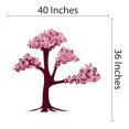 thumbnail image 3 of Cherry Blossom Bunch Tree Wall Decals - Peel and Stick -Sticker for Home Decoration in a Floral Themed Nursey Room, Easy To Apply & Removeable-Applies to any Smooth Surface-Size: 40" x 36"., 3 of 3