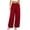 Red plus size wide leg pants a1, variant on Bzdzmqm Women's Plus Size Wide Leg Elastic Waist Flowy Pants Summer Casual Lounge Solid Long Trousers Beach Workout, Red 3XL