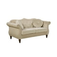 thumbnail image 5 of Uspridefurniture Tommy Chesterfield Velvet Loveseat,Ivory, 5 of 5