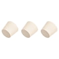 thumbnail image 1 of Tapón de Caucho Sólido con Forma Cónica Único para Tapón de Tubo de Laboratorio 1.14" x 1.46" x 1.22" Blanco 3Pcs, 1 of 5