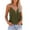 Army Green, variant on pstuiky Women's Tank Top, Ladies Summer Solid Color Zipper V Neck Sexy Sleeveless Tank Top T Shirt Women Casual Tops for Women Trendy Fashion Summer Apparel Army Green L