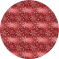 thumbnail image 1 of Ahgly Company Indoor Round Patterned Love Red Area Rugs, 3' Round, 1 of 6