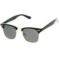 thumbnail image 4 of zeroUV - Polarized Lens Classic Half Frame Horn Rimmed Sunglasses 50mm - 50mm, 4 of 4