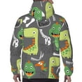 thumbnail image 5 of Bingfone Cartoon Dinosaurs Men'S Drawstring Hoodie Long Sleeve Pocket Sweatshirts-3x-Large, 5 of 9