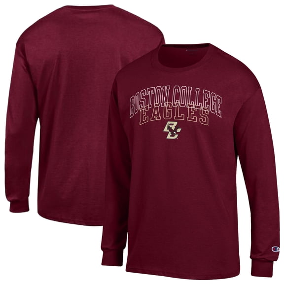 Men's Champion Maroon Boston College Eagles Team Long-Sleeve T-Shirt
