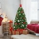 thumbnail image 3 of Árbol de Navidad Yaheetech de 1,4 m con 150 luces blancas cálidas color verde, 3 of 9