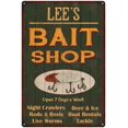 thumbnail image 1 of LEE'S Green Bait Shop Man Cave 8 x 12 Matte Finish Metal 108120027126, 1 of 1