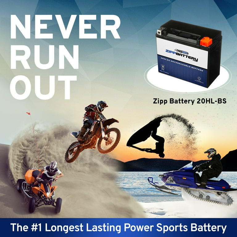Zipp High-Performance YTX20HL-BS AGM Motorcycle Battery, 12V Zipp High-Performance YTX20HL-BS AGM Motorcycle Battery, 12V