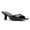 Black, variant on YDN Women Open Square Toe Single Strap Sandals Slip on Kitten Low Heel Mules Daily Walking Dress Heeled Slides Size 7 Black