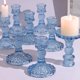 thumbnail image 1 of Juego de 12 portavelas de 4 pulgadas de alto, color azul aguamarina, portavelas cónicos a granel, portavelas de vidrio para bodas, fiestas, centros de mesa románticos, regalos de festivales y, 1 of 13