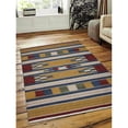 thumbnail image 1 of 4 x 6 ft. Hand Woven Flat Weave Kilim Wool Contemporary Area Rug, Multi Color, 1 of 1
