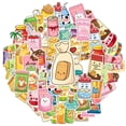 thumbnail image 2 of 35pcs-50pcs Cute Stickers Food Carton Stickers Snack Stickers for Laptops Notebooks Suitcases, 2 of 9