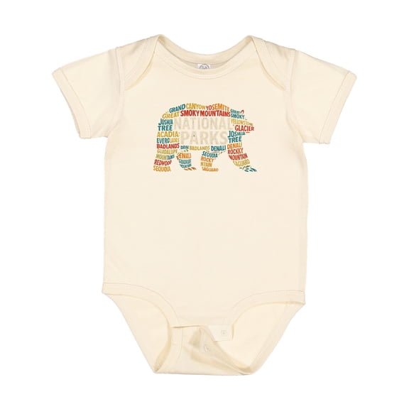 Inktastic National Parks Bear Silhouette Boys or Girls Baby Bodysuit