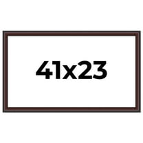 41x23 Frame Brown Round Mahogany Solid Wood Picture Frame | 1.625 Inch Moulding Width | with UV