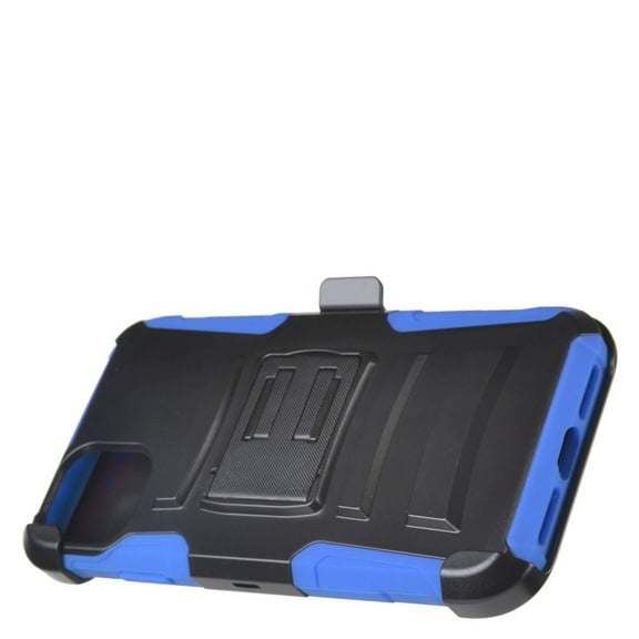 Apple iPhone 11 PRO Case Combo Hybrid Holster Heavy Duty Shockproof Full Body Protective Case with Kickstand and Swivel Belt Clip Impact Armor Rugged TPU BLUE Cover for Apple iPhone 11 Pro / 5.8"