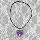 thumbnail image 4 of Collar Punk de moda, collares con colgante de corazón de amor grandes y coloridos para mujeres y niñas, 4 of 5