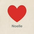 thumbnail image 2 of CafePress - Noelle Big Heart Tote Bag - Unisex Canvas Tote Bag, Beige, 1-Piece, 2 of 6
