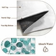 thumbnail image 6 of Round Rugs 3Ft, Turquoise Eucalyptus Leaves Round Area Rug Washable Indoor Throw Carpet, Watercolor Floral Leaf Small Non Slip Circle Rug for Bedroom Living Room Home Decor Aesthetic, 6 of 8