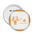 thumbnail image 1 of Fierce Boston Terrier Poop Problem Pins Badge Button Emblem Accessory Decoration 5pcs, 1 of 2