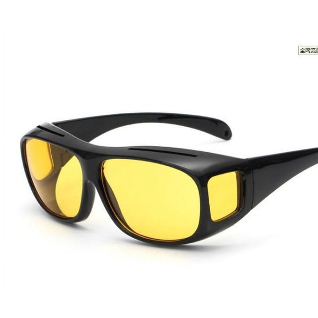 Windproof Riding Shake Tone Same Style Night Vision Goggles Wrap Arounds TV Set Sunglasses