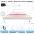 thumbnail image 7 of Neon Rope Lights, 100FT RGB LED Strip Lights, Waterproof IP67 LED Lights for Bedroom, DIY Design, Music Sync, 44 Key Remote Control, Multiple Modes for Bedroom, Holiday Decoration, 7 of 7