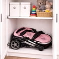 thumbnail image 6 of Dolls To Play Convertible Baby Doll Stroller 2-in-1 Pretend Play Pram with Adjustable Handle, Basket & Bag, Pink, 6 of 7