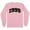 Pink, variant on 1999 College Style Long Sleeve Shirt Unisex Large White