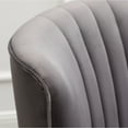 thumbnail image 4 of Roundhill Furniture Elon Contemporary Velvet Upholstered Accent Chair, Gray, 4 of 13