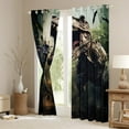 thumbnail image 3 of Erosebridal 3D Dinosaur Curtains & Drapes,Jungle Animal Curtains Blackout Dinosaurs Bedroom Decor,Gothic Dino Curtains Tropical Window Curtain 2 Panels 42"Wx84"L, 3 of 6
