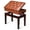 Brown-Adjustable-Solo, variant on Yescom Black Adjustable Height Piano Bench PU Leather Padded Keyboard Storage Seat